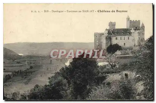 Ansichtskarte AK Dordogne Environs ne Sarlat Chateau de Beynac