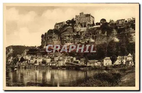 Ansichtskarte AK La Dordogne Pittoresque Chateau Feodal de Beynac et Village en Sarladais