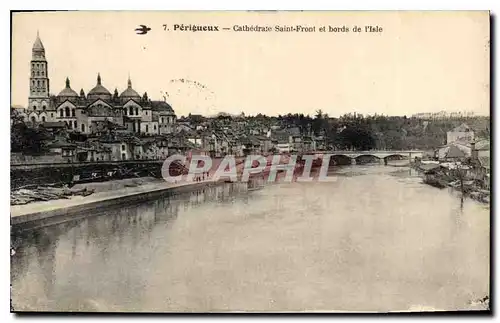 Cartes postales Perigueux Cathedrale Saint Front et bords de l'Isle