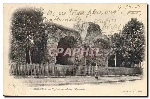 Cartes postales Perigueux Ruines des Arenes Romaines