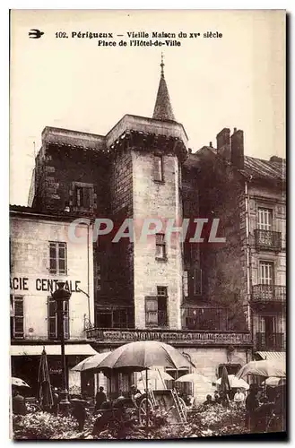 Cartes postales Perigueux Vieille Malaon du XV siecle Place de l'Hotel de Ville