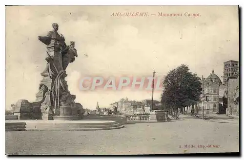 Cartes postales Angouleme Monument Carnot