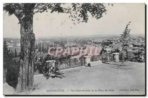 Cartes postales Angouleme Vue Generale prise de la Place du Palet