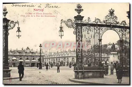 Cartes postales Nancy Grilles et Place Stanislas