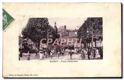 Cartes postales Nancy Place Saint Jean Tramway