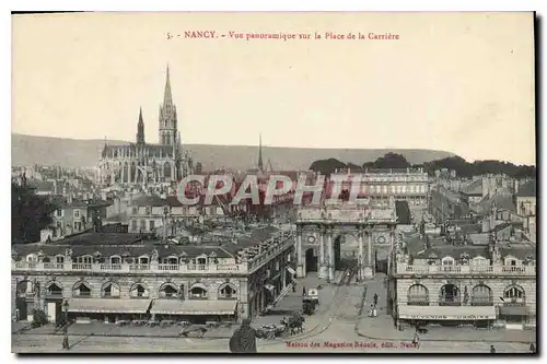 Ansichtskarte AK Nancy Vue panoramique sur la Place de la Carriere