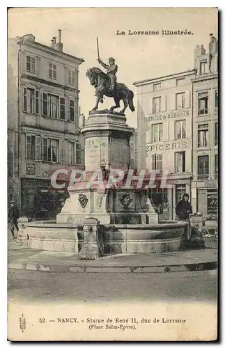 Cartes postales Nancy Statue de Rene II duc de Lorraine Place Saint Epvre