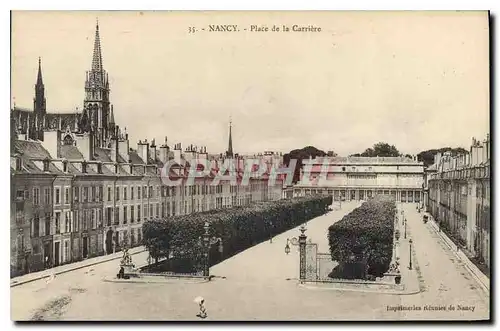 Cartes postales Nancy Place de la Carriere