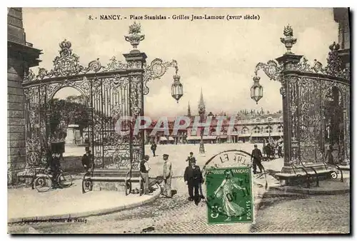 Cartes postales Nancy Place Stanislas Grilles jean Lamour