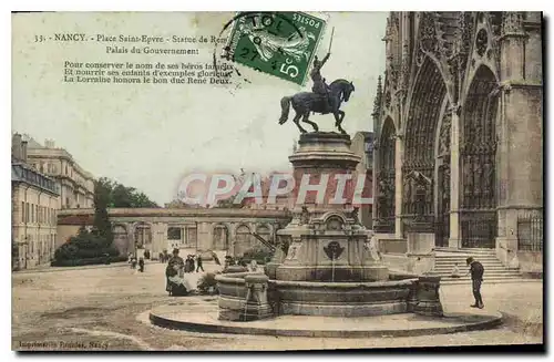 Cartes postales Nancy Place Saint Epvre Palais du Gouvernement