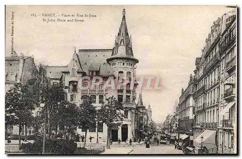 Cartes postales Nancy Place et Rue St Jean