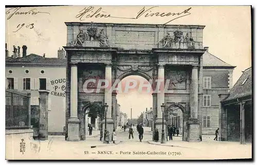 Cartes postales Nancy Porte Sainte Catherine 1770