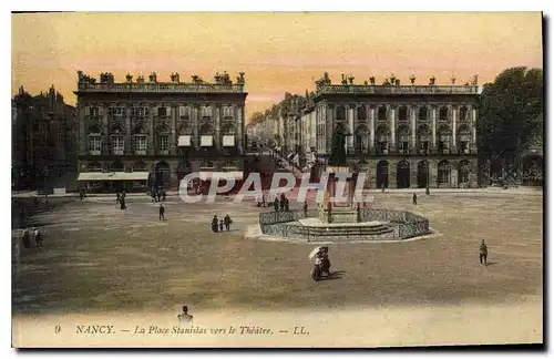 Cartes postales Nancy La Place Stanislas vers le Theatre