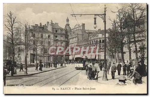 Cartes postales Nancy Place Saint Jean Tramway