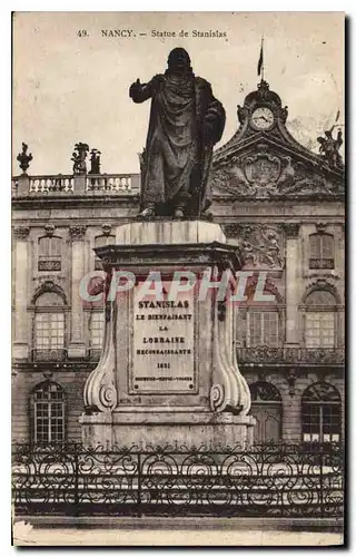 Cartes postales Nancy Statue de Stanislas