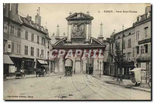 Cartes postales Nancy Porte Saint Nicolas automobile Caleche