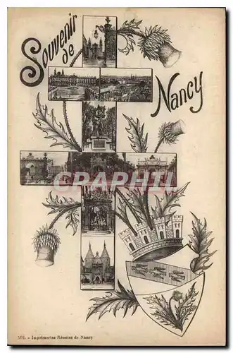 Cartes postales Souvenir de Nancy