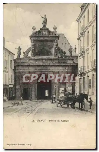 Cartes postales Nancy Porte Saint Georges Cheval