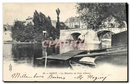 Ansichtskarte AK Nancy  La Meurthe au Pont d'Essey