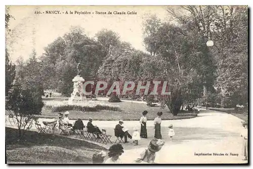 Cartes postales Nancy A la Pepiniere Statue de Claude Gelee