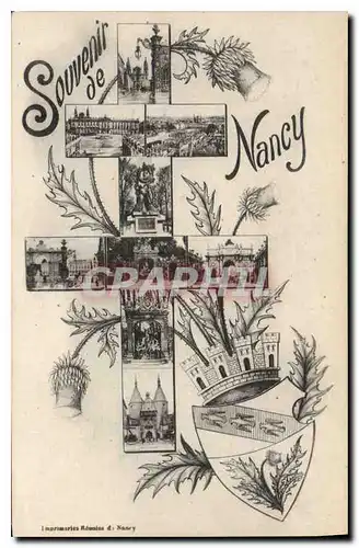 Cartes postales Souvenir de Nancy