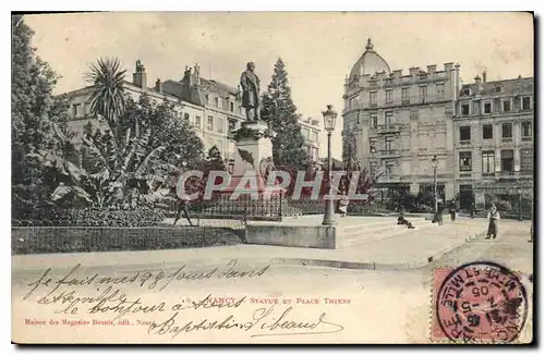 Cartes postales Nancy Statue et Place Thiers