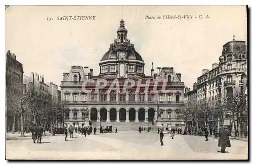 Cartes postales Saint Etienne Place de l'Hotel de Ville