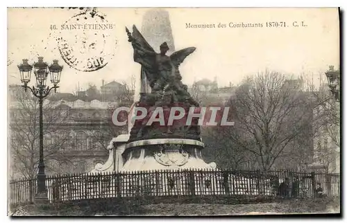 Cartes postales Saint Etienne Monument de Combattants