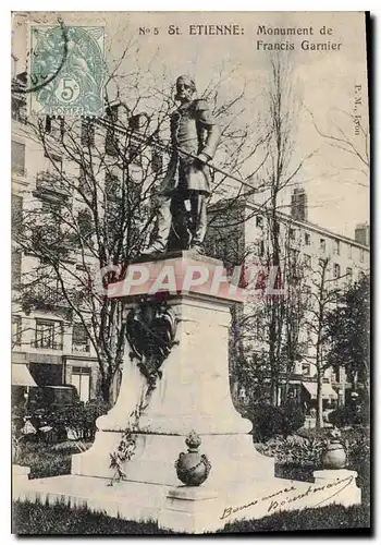 Cartes postales St Etienne Monument de Francis Garnier