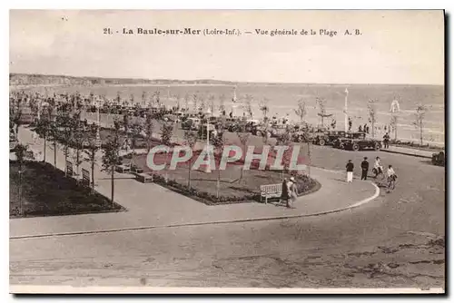 Ansichtskarte AK La Baule sur Mer Loire Inf Vue generale de la Plage