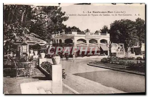 Cartes postales La Baule sur Mer Loire Inf L'endroit charmant du Square du Casino