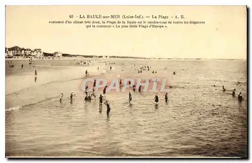 Cartes postales La Baule sur Mer Loire Inf La Plage