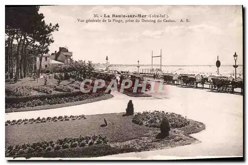 Ansichtskarte AK La Baule sur Mer Loire Inf Vue generale de la Plage prise du Dancing du Casino