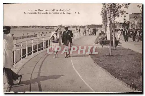 Ansichtskarte AK La Baule sur Mer Loire Inf La Nouvelle Esplanade du Casino et la Plage