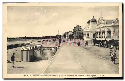 Ansichtskarte AK La Baule sur Mer Loire Inf Le Remblai et vue sur le Pouliguen