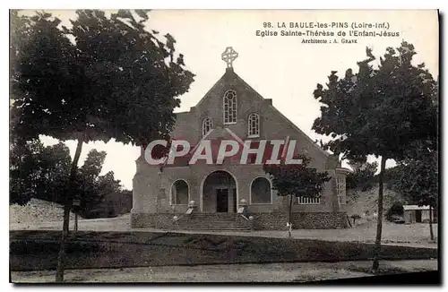 Cartes postales La Baule les Pins Loire Inf Eglise Saint Therese de l'Enfant Jesus