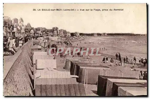 Ansichtskarte AK La Baule sur Mer Loire Inf Vue sur la Plage prise du Remblai