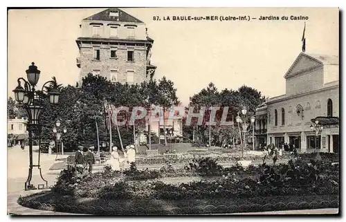 Ansichtskarte AK La Baule sur Mer Loire Inf jardins du Casino