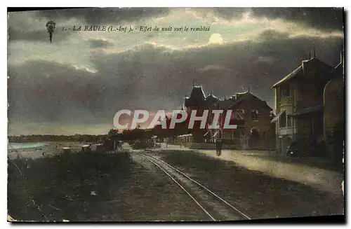 Cartes postales La Baule Effet de nuit sur le remblai