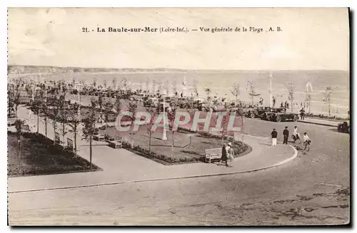 Cartes postales La Baule sur Mer Loire Inf Vue generale de la Plage