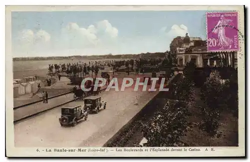 Cartes postales La Baule sur Mer Loire Inf Les Boulevards et L'Esplanade devant le Casino