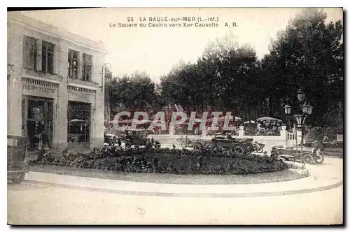 Ansichtskarte AK La Baule sur Mer Loire Inf La Square du Casino vers Ker Causette automobile