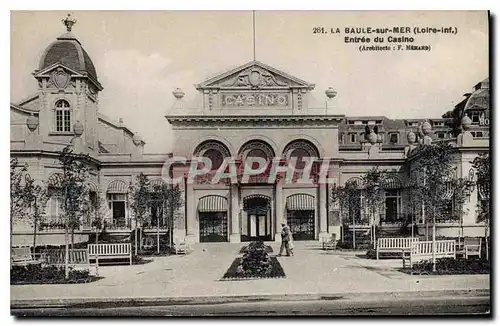 Ansichtskarte AK La Baule sur Mer Loire Inf Entree du Casino