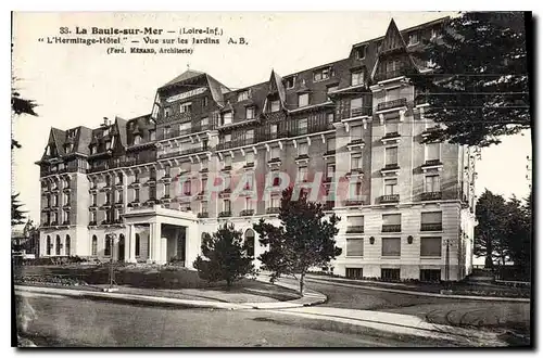 Cartes postales La Baule sur Mer Loire Inf L'Hermitage Hotel Vue sur les Jardins