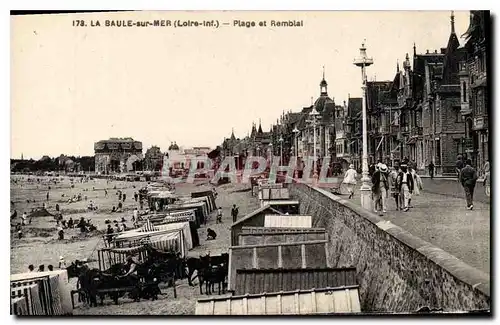 Ansichtskarte AK La Baule sur Mer Loire Inf Plage et Remblai