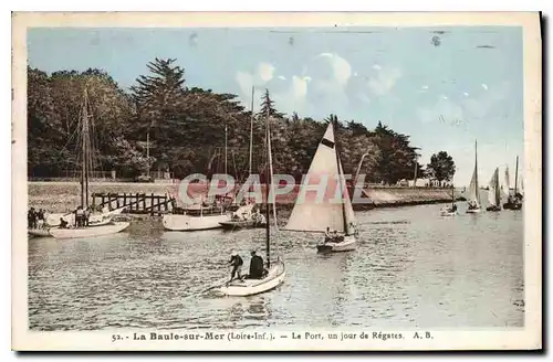 Ansichtskarte AK La Baule sur Mer Loire Inf Le Port  un joir de Regates