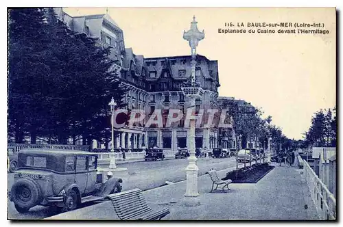 Cartes postales La Baule sur Mer Loire Inf Esplanade du Casino devant l'Hermitage