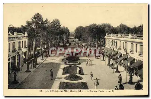 Cartes postales La Baule sur Mer Loire Inf L'Avenue Pavie