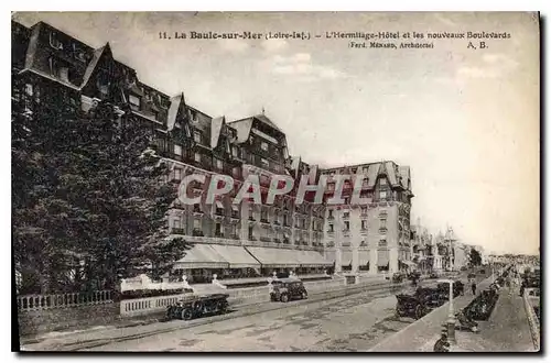 Ansichtskarte AK La Baule sur Mer Loire Inf l'Hermitage Hotel et les nouveaux Boulevards