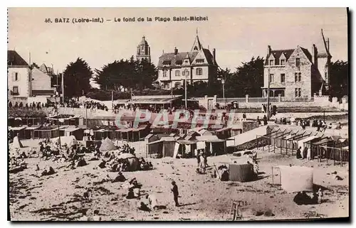 Ansichtskarte AK Batz Le fond de la Plage Saint Michel